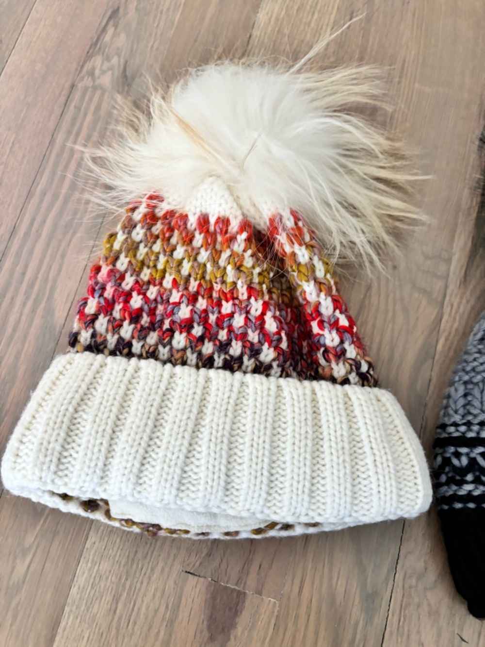 3 Knitted Pom Pom  Beanies